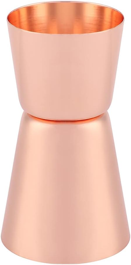 Double Side Jigger 15ml 30ml, spotless Steel Cocktail Measucircle Cup, tending Jigger for and Home Use, Rose Gold