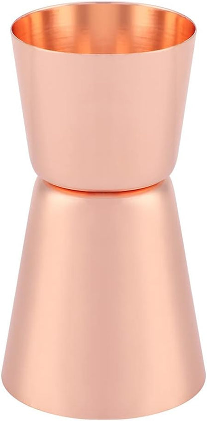 Double Side Jigger 15ml 30ml, spotless Steel Cocktail Measucircle Cup, tending Jigger for and Home Use, Rose Gold