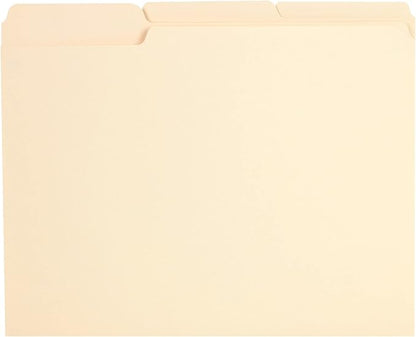 Pendaflex Reinforced Tab File Folders, Letter Size, Manila, 13-Cut, 100 Per Box (R752 13)