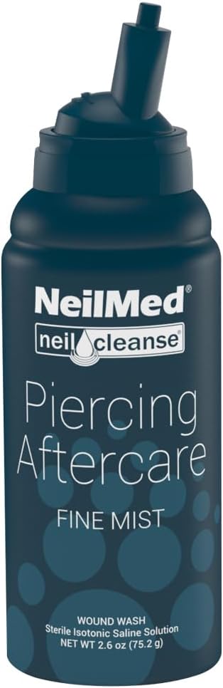 Neilmed NeilCleanse Piercing Aftercare Fine Mist Travel Size 75mL