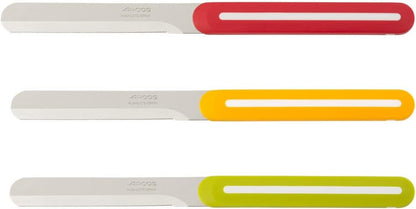 Red Arcos Paring Knife 4 Inch Stainless Steel. Table Knife for Peeling Fruits and Vegetables. Ergonomic Polypropylene Handle. Suitable for all types of food. Series B-Line. (1pc)