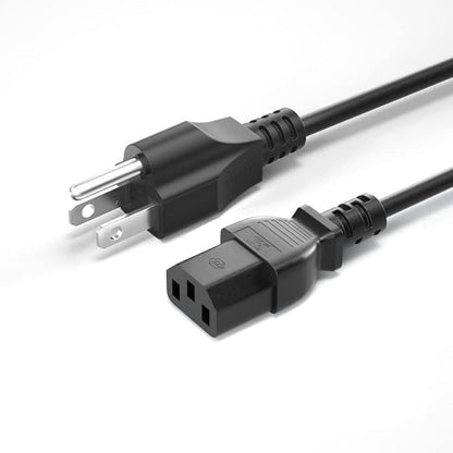 3 Prong Monitor Power Cord, 4FT Computer Power Cable Replacement for Dell, Samsung, LG, AOC, BenQ, Acer, Asus, ViewSonic, HP, Compaq PC Monitor Power Cord(NEMA 5-15P to C13), 1 Pack