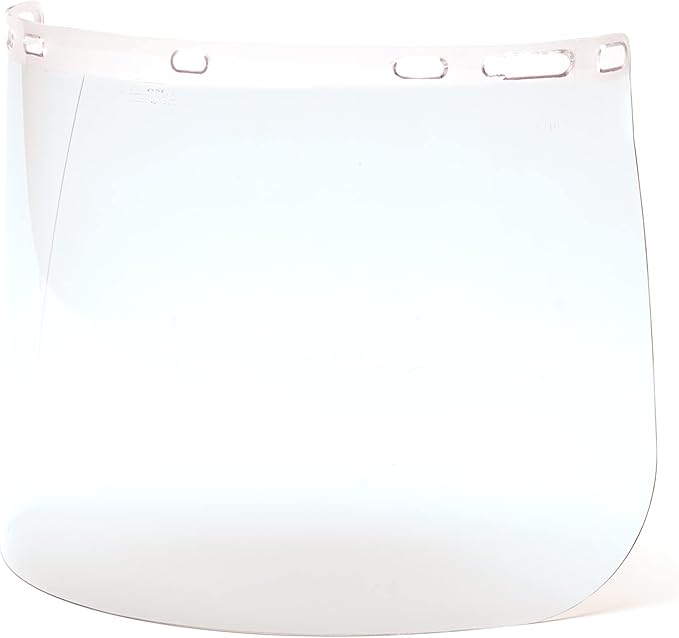 Pyramex Safety Full Face Shield Eye and Head Protection (Headgear NOT Included), Clear Polyethylene, ANSI Z87