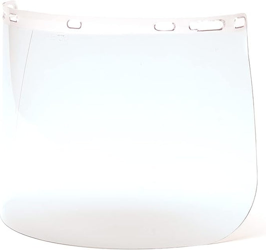 Pyramex Safety Full Face Shield Eye and Head Protection (Headgear NOT Included), Clear Polyethylene, ANSI Z87