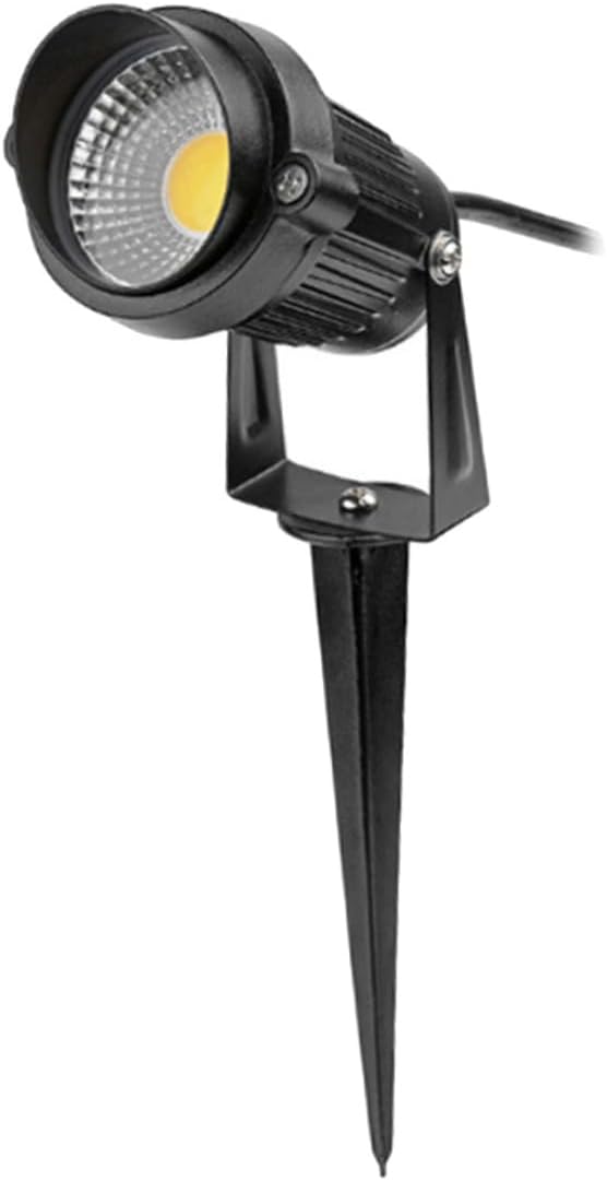 Angoily Outdoor Led Landscape Spotlight Cob Stake Light for Garden Pathway Decor Heavy Duty Warm Light for All Weather Conditions