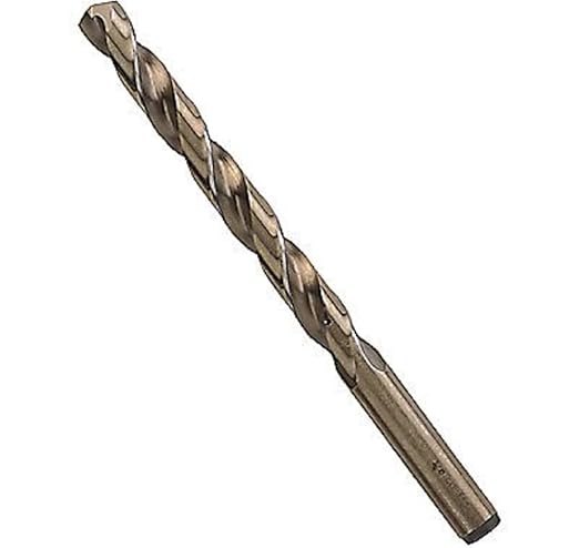 BOSCH CO2158 1-Piece 3164 In. x 5-78 In. Cobalt Metal Drill Bit for Drilling Applications in Light-Gauge Metal, High-Carbon Steel, Aluminum and Ally Steel, Cast Iron, Stainless Steel, Titanium