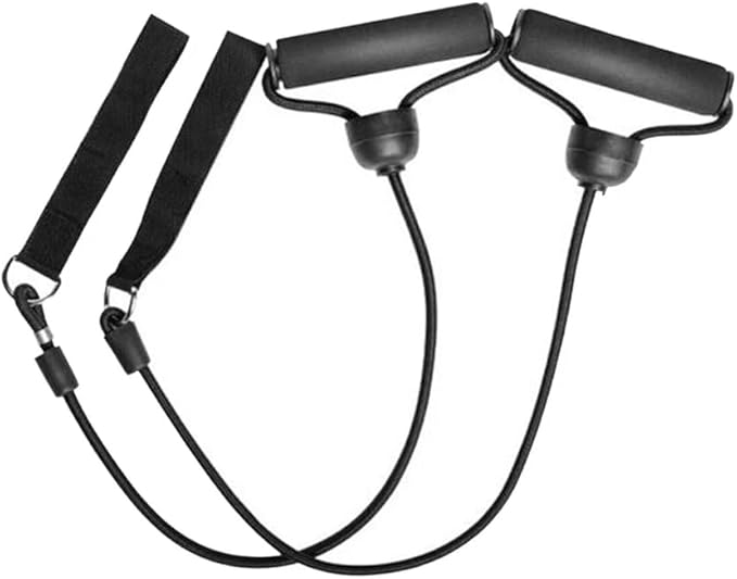 2 Pcs Of Trampoline Bands Set – Exercise Bands with Handles, Comfortable Pull Rope for Fitness and Strength Training