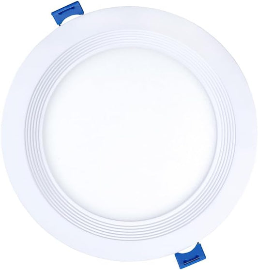 Leviton DBR60-S1W Baffle Slim Downlight, 6" Round, White