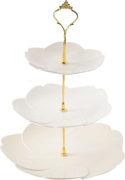 3 Tier Cupcake Stand, Plastic Dessert Stands, Cup Cake Stand Tower with Tiered Serving Tray, Dessert Tower Tray for Party Wedding Home Decor(#3)