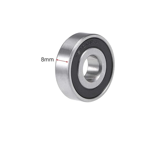 TOP-VIGOR 5Pcs 16100-2RS Deep Groove Ball Bearings, Z1 10mm x 28mm x 8mm Double Sealed Industrial Bearings, Chrome Steel Skateboard Bearings for Electrical Instrument Equipment