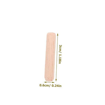 Wooden Dowel Set 6x30mm for Woodworking Projects Craft Connectors Smooth Surface