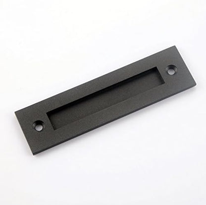 Shile 12 Inch Stainless Steel Rustic Barn Door Hardware Handle Set and Pull Wood Door Handles Oil Rubbed Black