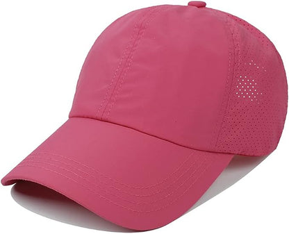 Womens Criss Cross Ponytail Hat Quick Drying Baseball Cap Sun Hats UV Protection Sport Cap