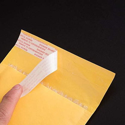 25 Pcs 6x9in Yellow Kraft Paper Bubble Mailers Padded Self Seal Envelopes Shipping Bags