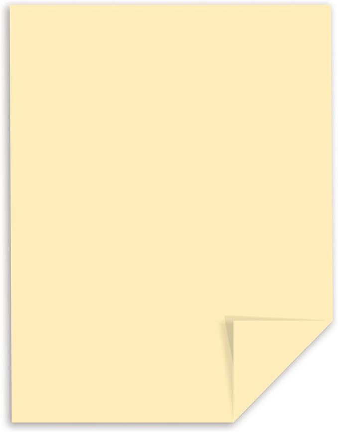 Neenah Paper 49581 Exact Index Card Stock, 110lb, 8 12 x 11, Ivory, 250 Sheets