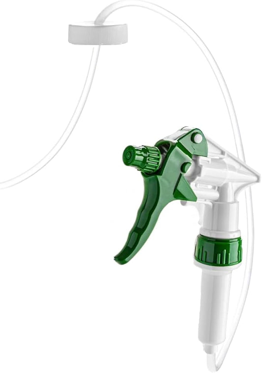 Trigger Sprayer Nozzle for Gallon Jug or Bottle - 3 Foot Extended Hose - Garden & Plants Pump Sprayer - Fits 38-400 Closure Bottles & Jugs