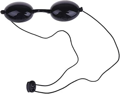 Beauty Patient Protective Goggle for IPL,Laser,LED,UV Lamp Treatment,without Blocking Light,Transparent
