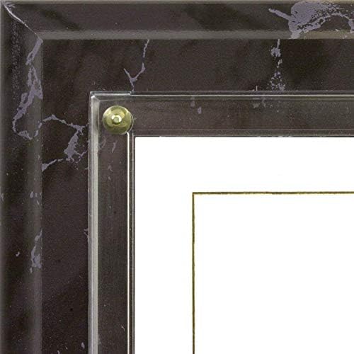 Slide-in Certificate Plaque and Document Holder (Black Marble)