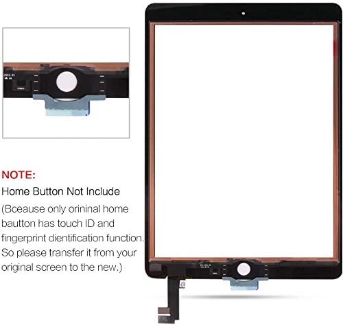 A-MIND For IPad Air 2 A1566 A1567 Touch Screen Digitizer Replacement Ooa LCD Not IncludeOoaNO Home ButtonOoa With Screen ProtectorRepair Tools(Black)