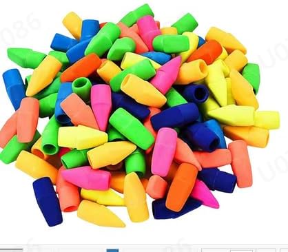 Pencil Top Erasers, Cap Eraser Toppers, Studying Supplies for Teachers Classroom Must Haves Pencil Erasers