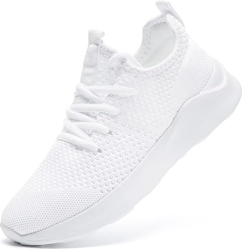 Comfortable, slip-resistant sneakers with breathable knit, shock-absorbing sole, and flexible design for workouts or everyday wear.