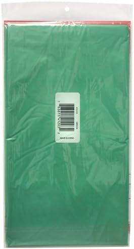 Party Dimensions Plastic Rectangular 54"x108"  Green  1 Pc Table Cover