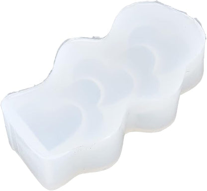Cake Candle, Food Candle Silicone, DIY Candle Silicone Grade Silicone Candle,Easy Demoulding DIY Chocolate Cake Reusable Handicrafts for DIY (Heart Shaped)