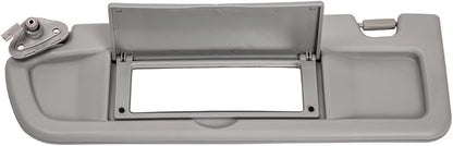 Left driver side sun visor compatible with Civic 2006, 2007, 2008, 2009, 2010, 2011, 06, 07, 08, 09, 10, 11, replacement 83280-SNA-A01ZC, light gray