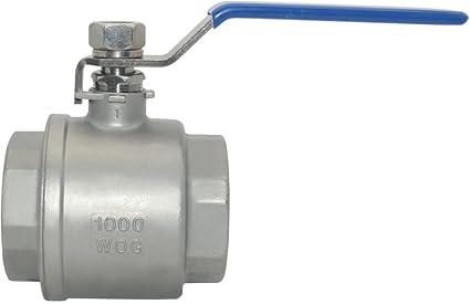 DAN SPEED 2-12" NPT Female 316 Stainless Steel Full Port Ball Valve Vinyl Handle WOG1000 (2-12 inch)