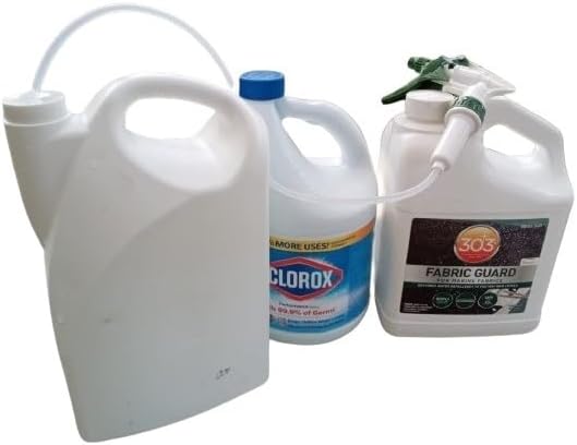 Heavy Duty Remote Extended Reach Trigger Sprayer with 36" Hose GreenWhite, Fits Large Containers and 1 Gallon Bottles with 38-400 Neck Size (Pack of 1)