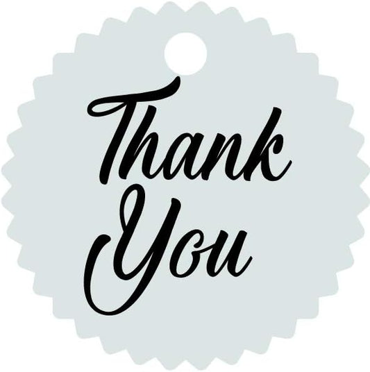 50 PCS Custom Made Hang Tags Personalized Wedding Favor Thank You Gift Tags