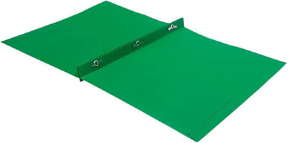 JAM PAPER Plastic Color POP Folders - 2 Pocket Durable Folders with Metal Prongs Fastener Clasps - Green - 6Pack