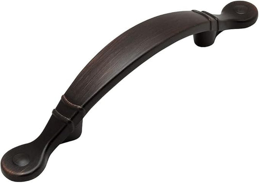 Cosmas 5 Pack 9980ORB Oil Rubbed Bronze Cabinet Hardware Arched Handle Pull - 3" Inch (76mm) Hole Centers, 5-12" Overall Length