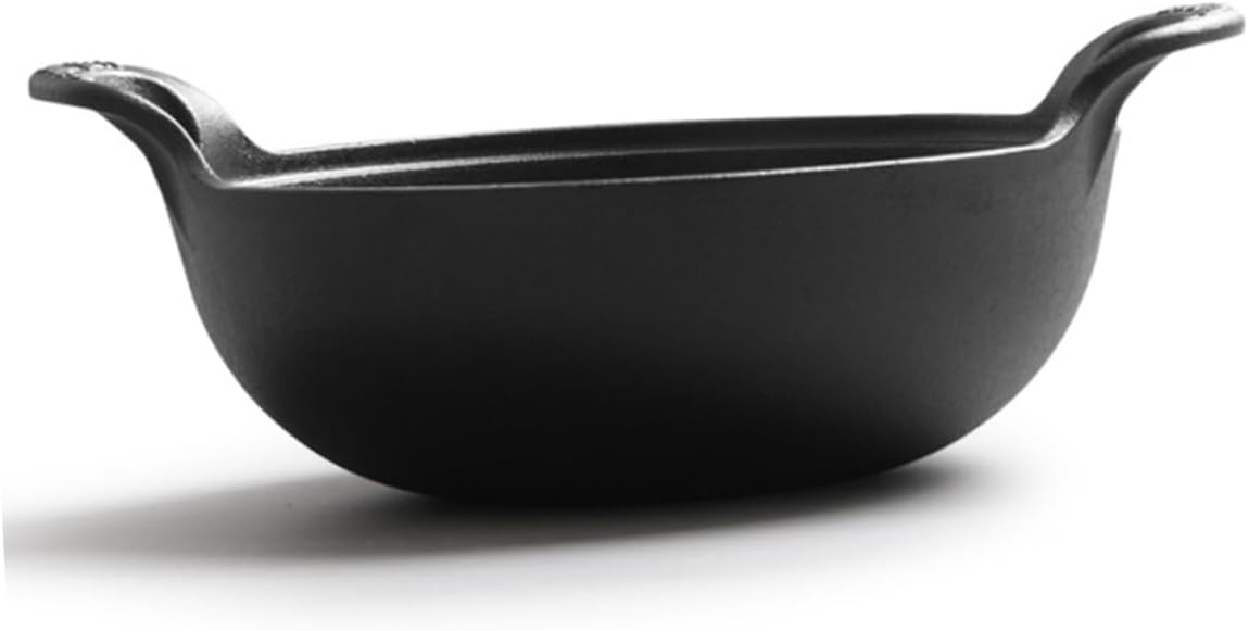 Cast Iron Skillet for Camping and Outdoor Cooking Sturdy Non-Coated Iron Frying Pan 12-Inch Size Versatile Use for Campfire and Home Cooking