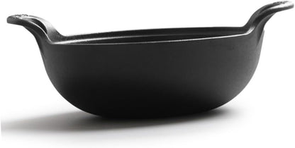 Cast Iron Skillet for Camping and Outdoor Cooking Sturdy Non-Coated Iron Frying Pan 12-Inch Size Versatile Use for Campfire and Home Cooking