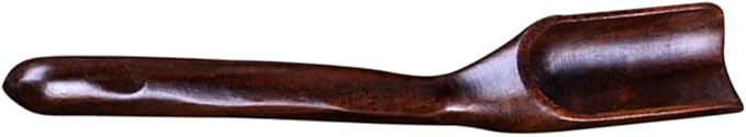 Wooden Tea Scoop Ebony Tea Shovel Easy to Clean Lightweight Accessory for Home Office Use