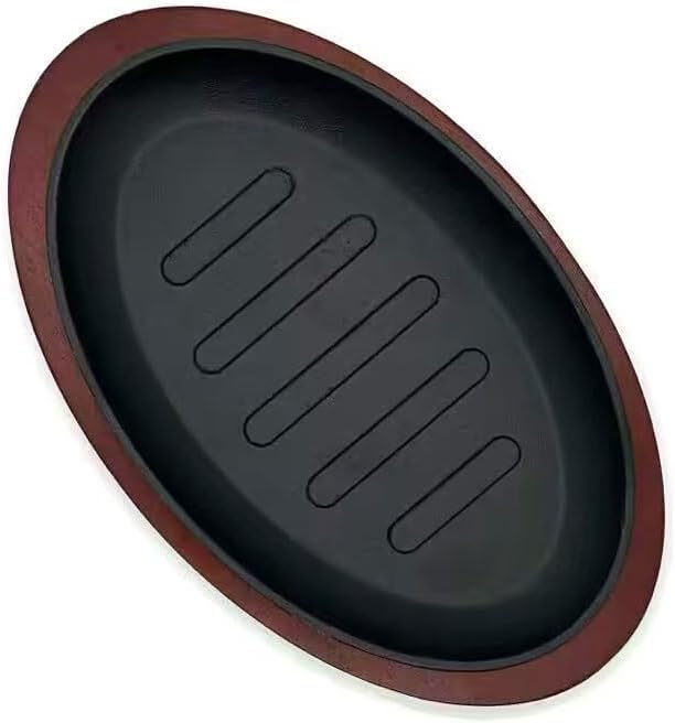 Cast Iron Griddle Plate, 8 Inch Square, Black