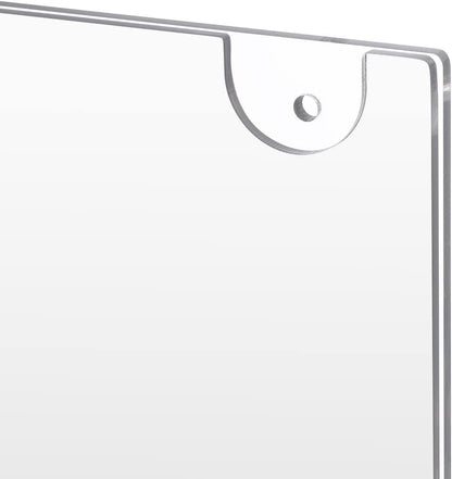 Acrylic Sign Holder 8.5x11 Vertical, Wall Mount Acrylic Sign Holder and Plastic Paper Display Ad Frame for Restaurants, Office, Market, Library, Store, 3 Pcs