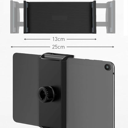 2 Pack Tablet Floor Stand Clip Replacement with 17mm Ball Joint Socket Mount Tablet Holder Bracket Clamp for iPad Stand Tablet Floor Tripod Stand Table Tablet Stand Car Headrest Tablet Holder