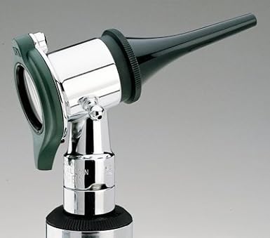Welch Allyn 20260 3.5V Halogen Hex Veterinarian Pneumatic Otoscope with Reusable Ear Specula Set, Power Handle Not Included