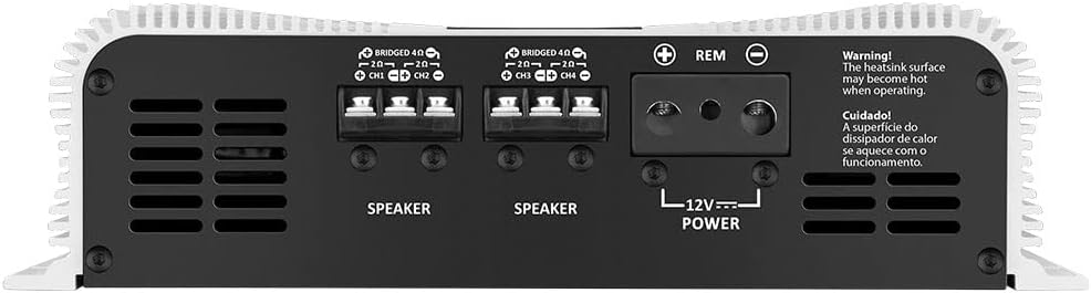 Taramp's DS 2000x4 2 Ohms 2000 Watts RMS 4-Channel 500x4 Watts RMS, Class D Full Range, Crossover High / Low Pass Fixed Bridgedable Car Audio Amplifier