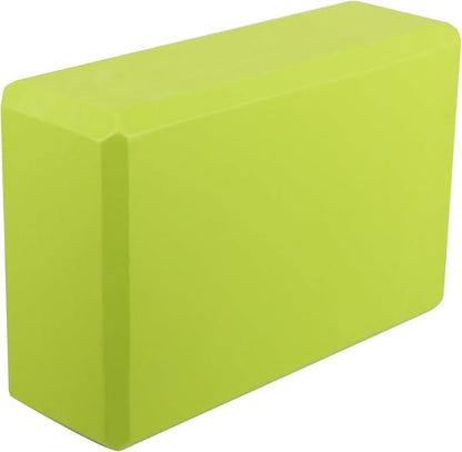 Durable EVA Foam Yoga Brick - High-Density Non-Slip Support Block for Balance  Lightweight and Eco-Conscious with Smooth Edges  for Stretching, Pilates, and Mindful Exercises