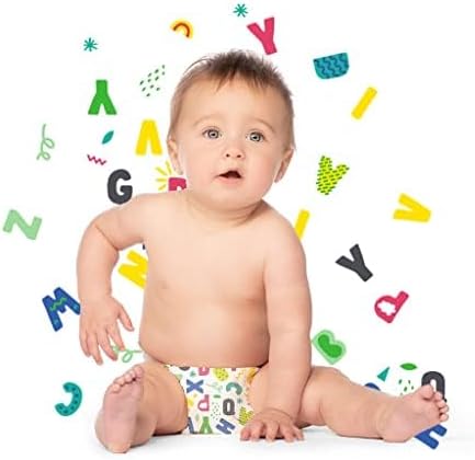 Hello Bello Premium Baby Diapers Size Newborn, 32 Count of Disposable, Extra-Absorbent, Hypoallergenic Baby Diapers with Snug and Comfort Fit, Alphabet Soup