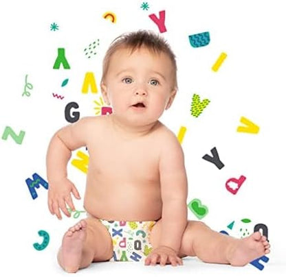 Hello Bello Premium Baby Diapers Size Newborn, 32 Count of Disposable, Extra-Absorbent, Hypoallergenic Baby Diapers with Snug and Comfort Fit, Alphabet Soup