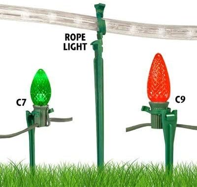 8" Above-Ground Christmas Light Stake (25 Pack)