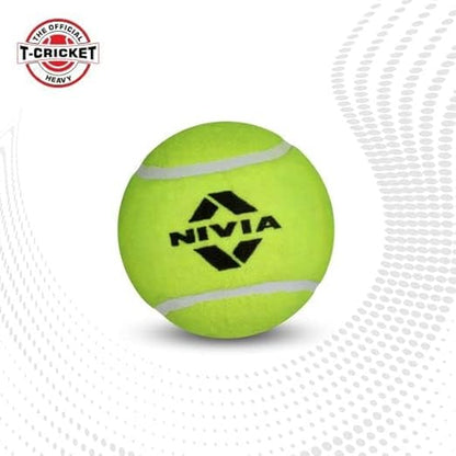 Nivia Heavy Tennis Ball Cricket Ball (Pack of 6)