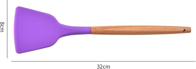 Flexible Silicone Spatula, Baking Shovel Easy to Clean Non-stick Cooking Silicone Shovel for Nonstick Cookware Home Accessories Pink