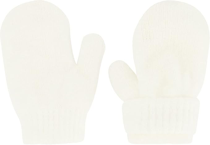 Newborn to Toddler Winter Hat and Mitten Set - Boy and Girls Fleece Lined Baby Hat - 0-6, 6-12, 12-24 Months
