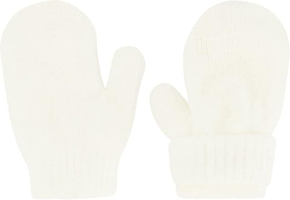 Newborn to Toddler Winter Hat and Mitten Set - Boy and Girls Fleece Lined Baby Hat - 0-6, 6-12, 12-24 Months