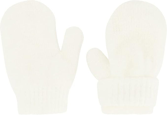 Newborn to Toddler Winter Hat and Mitten Set - Boy and Girls Fleece Lined Baby Hat - 0-6, 6-12, 12-24 Months